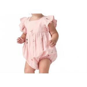 NEW PINK CHICKEN elsie bubble romper in ballerina